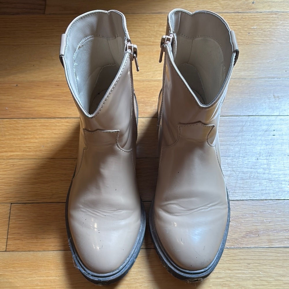 GAP Girls Tan Ankle patent Boots